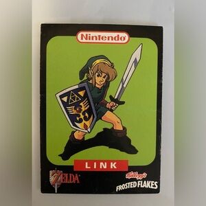 Vintage Nintendo Link Card from The Legend of Zelda